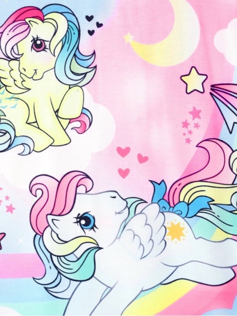 Little Pony Girl 1pc Character Rainbow Pattern Ruffled Sleeves Pajama Dress - Picture 7 of 10